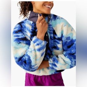 Free people rocky ridge fleece pullover, washed and worn 1x, size M